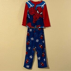 Marvel Ultimate Spiderman Boy’s Size 6 Pajama Set - Red and Blue Web Design